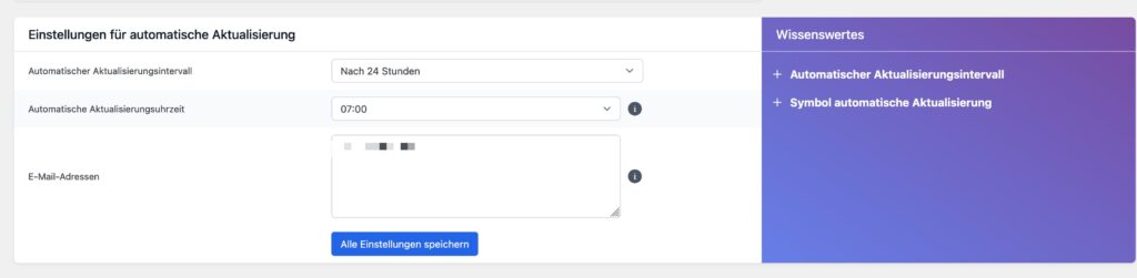 Einstellung in der Bibliothek von Borlabs-Cookie